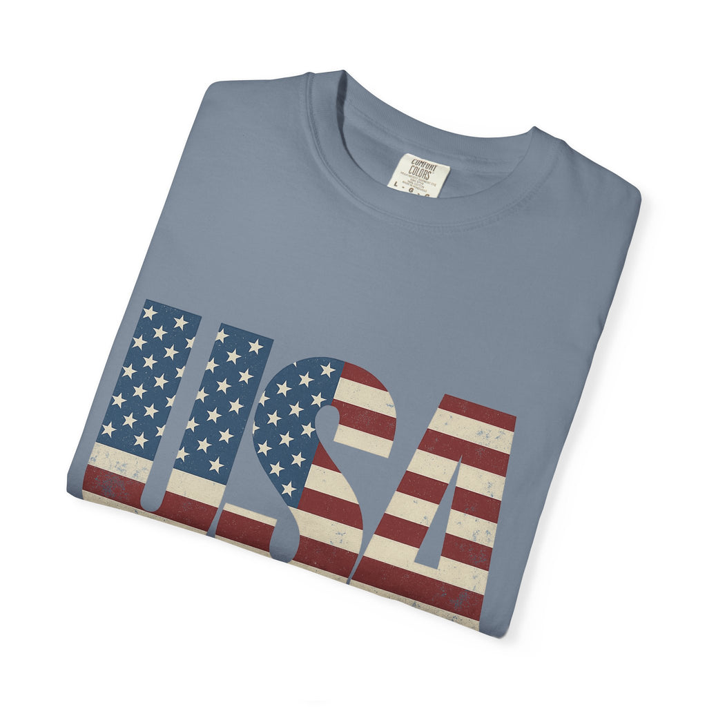 T-Shirt  USA 200 Anniversary  - of Unisex Garment-Dyed T-shirt