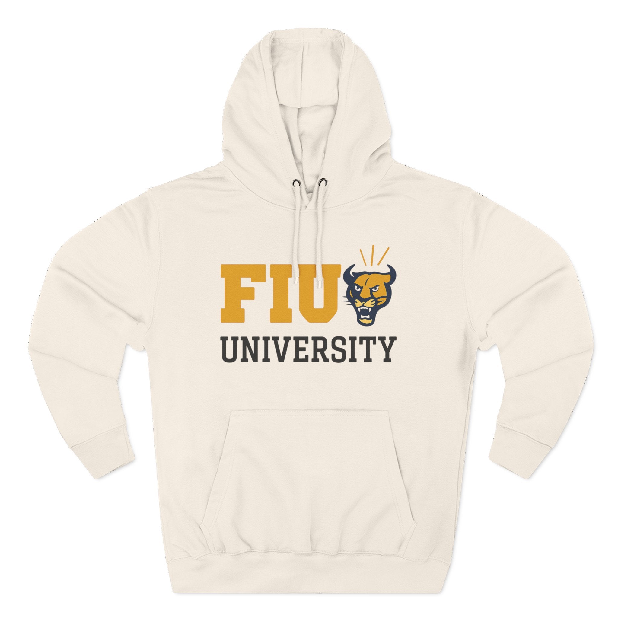 Florida International University Hoodie  Front — Script Campus Logo Fleece Pullover