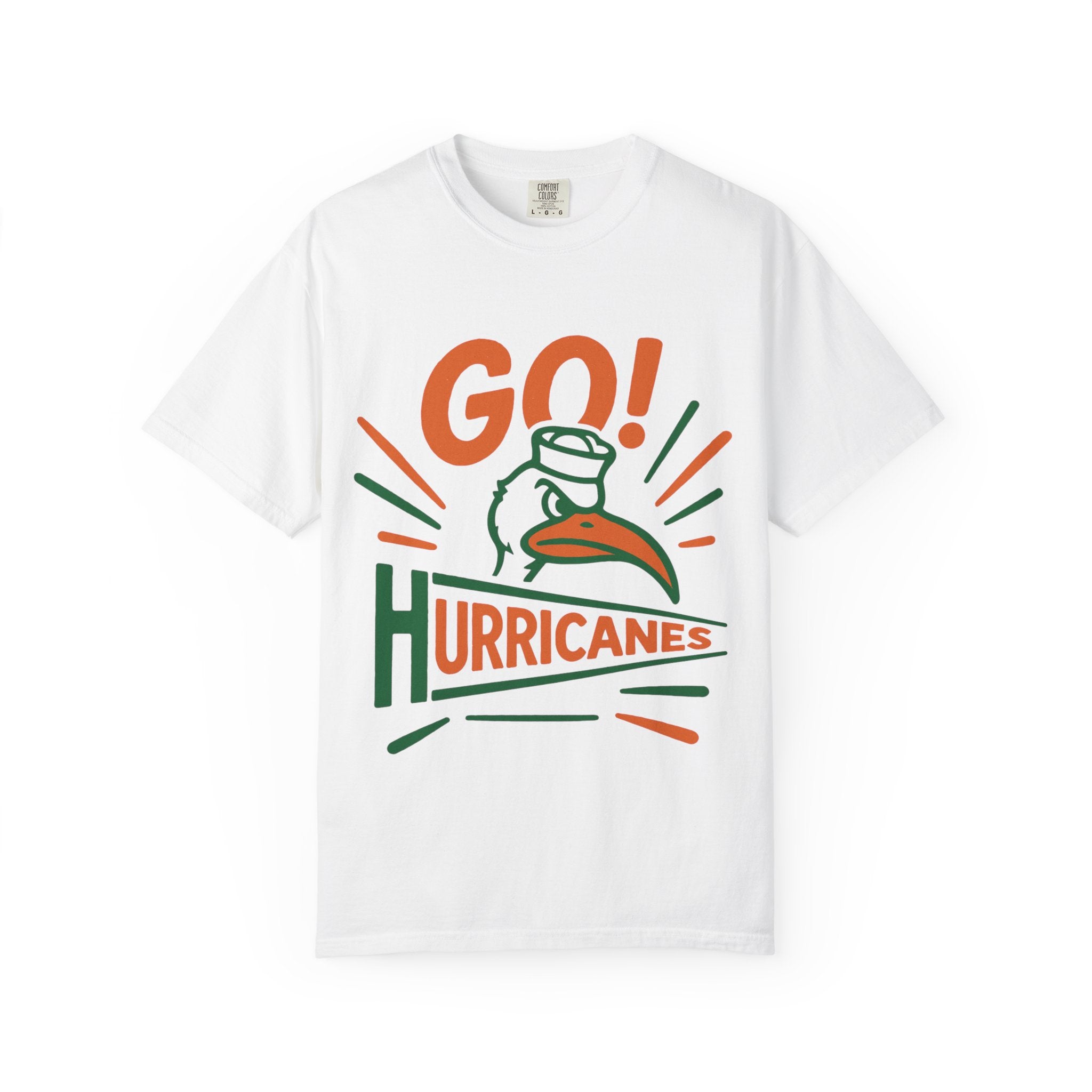 T-Shirt — "Goo! Huricane Miami" Retro Campus Spirit Tee