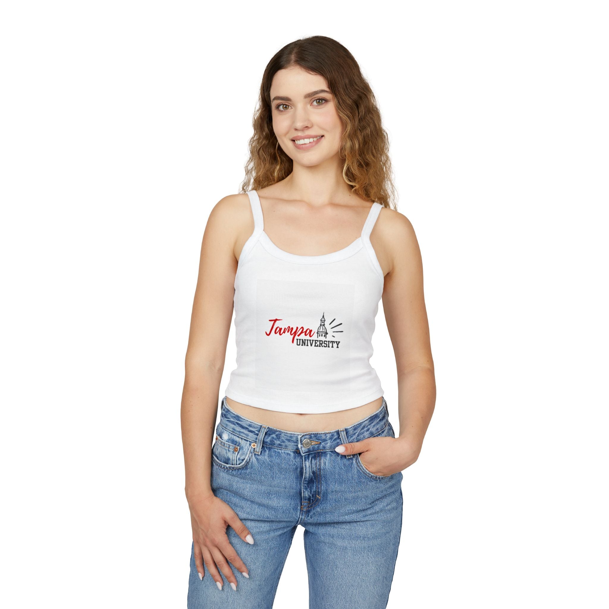 Tampa University Strap Tank Top — Women's Crop Top
