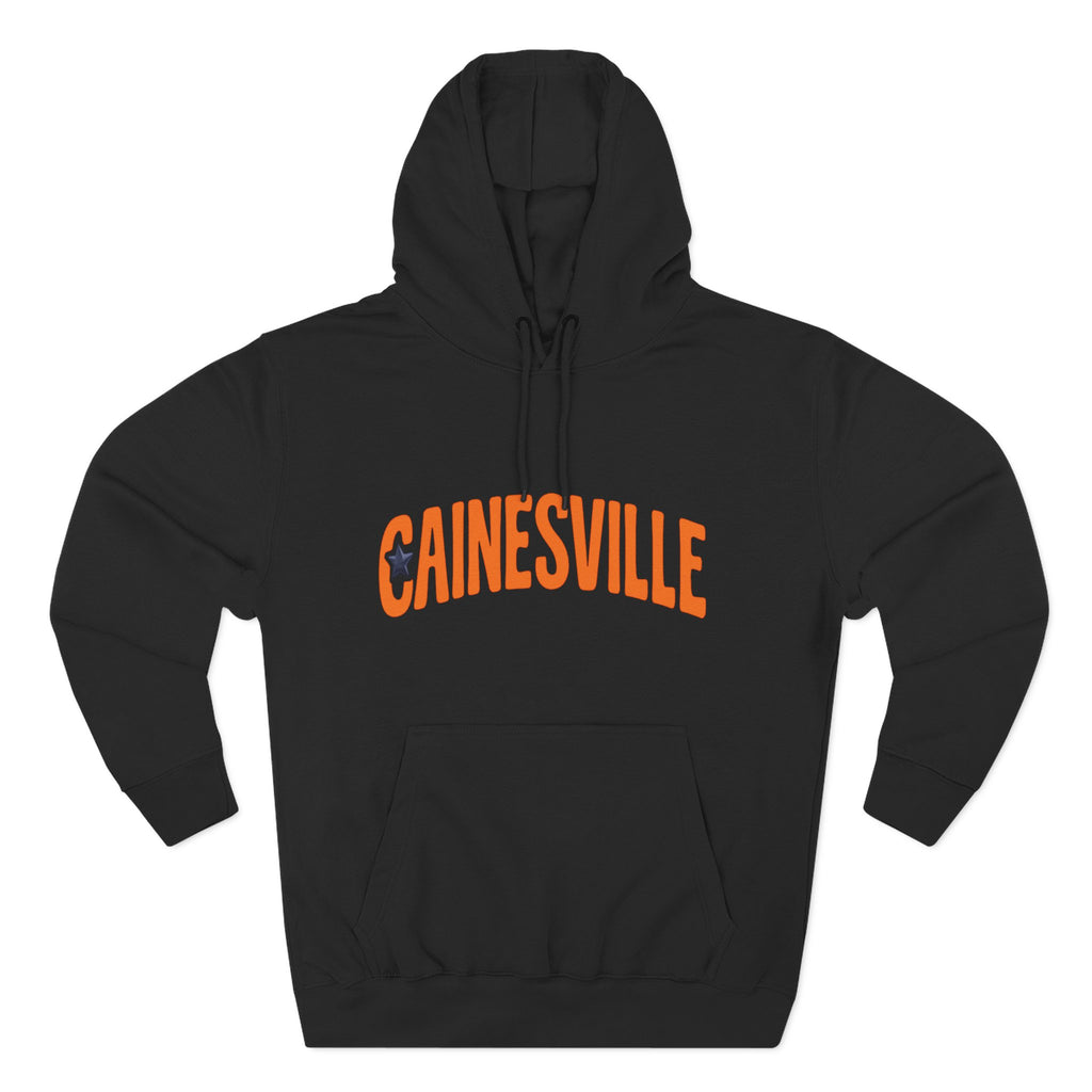 Gainsville Retro Hoodie — Vintage Groovy State Map Graphic