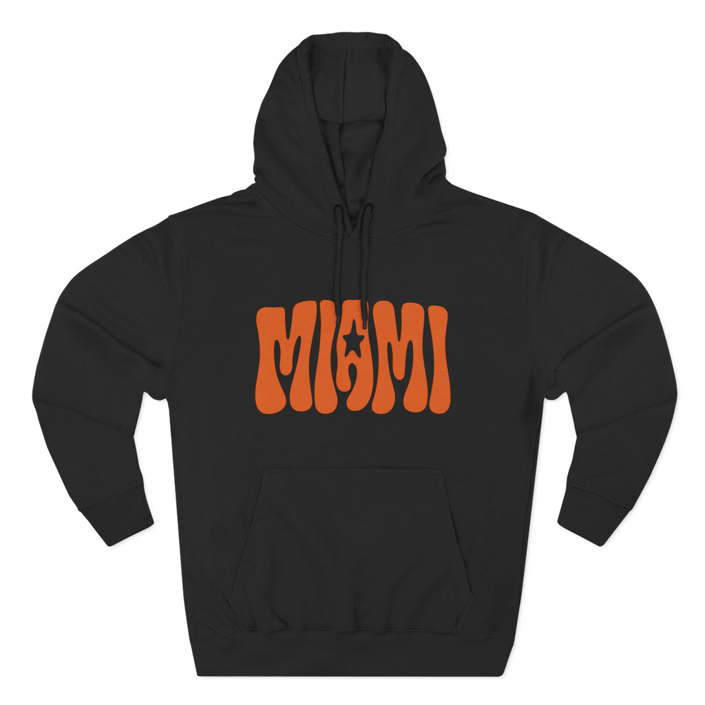 Miami Retro Hoodie — Vintage Groovy State Map Graphic