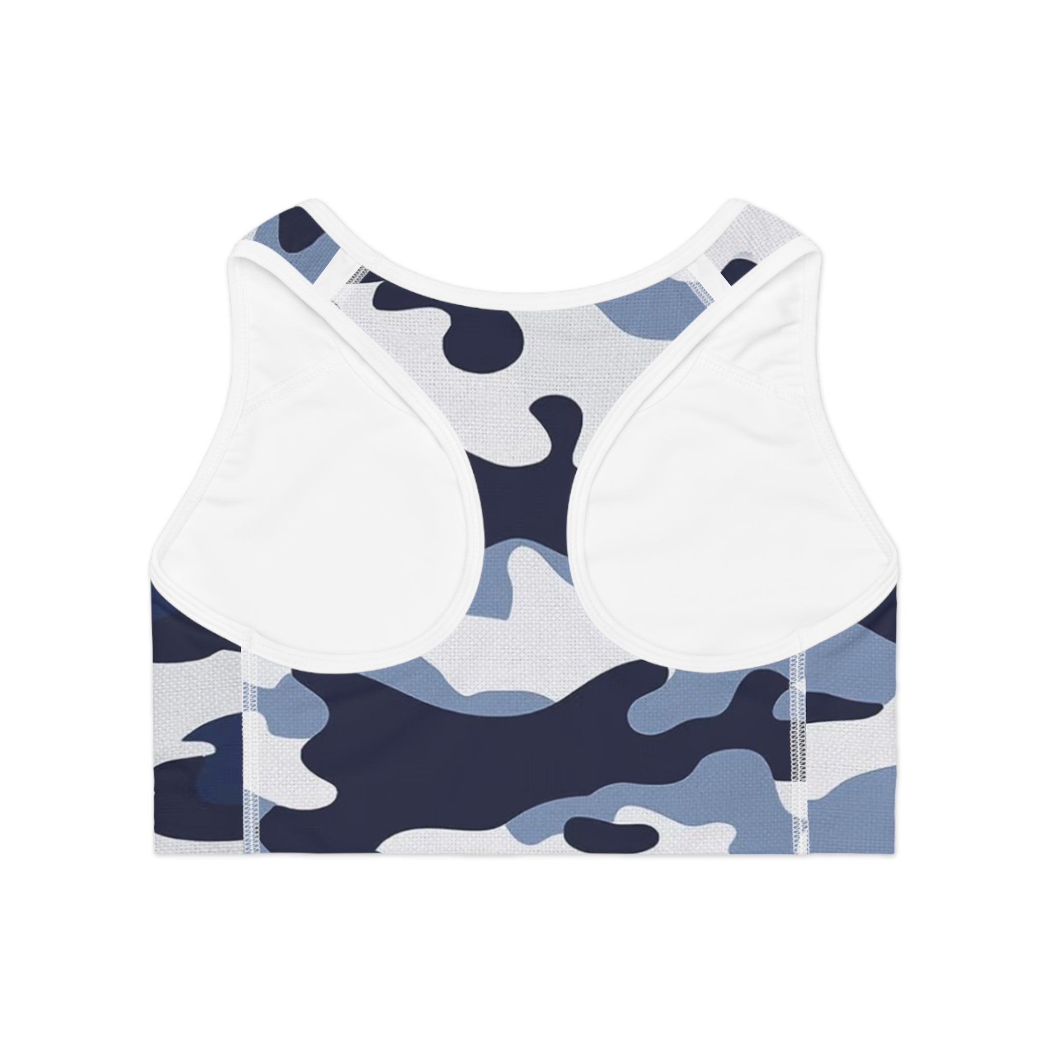 Sports Bra (AOP)  blue miltary