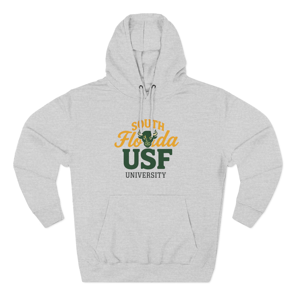 South Florida University Hoodie  Front — Script Campus Logo Fleece Pullover