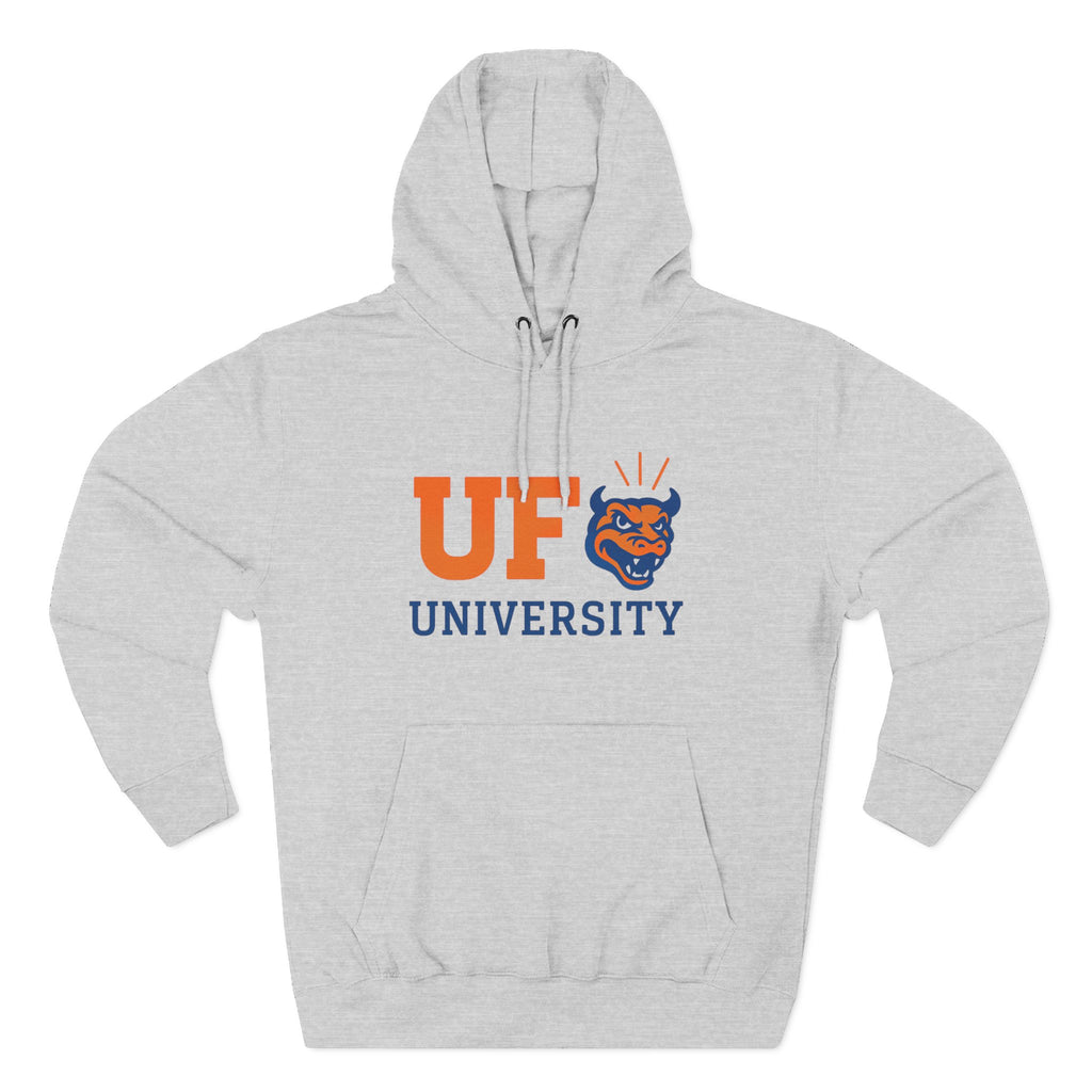 Florida University Hoodie  Front — Script Campus Logo Fleece Pullover