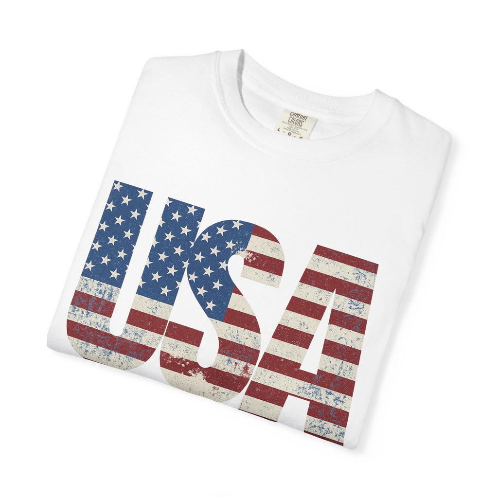 T-Shirt USA Anniversary  - of Unisex Garment-Dyed T-shirt