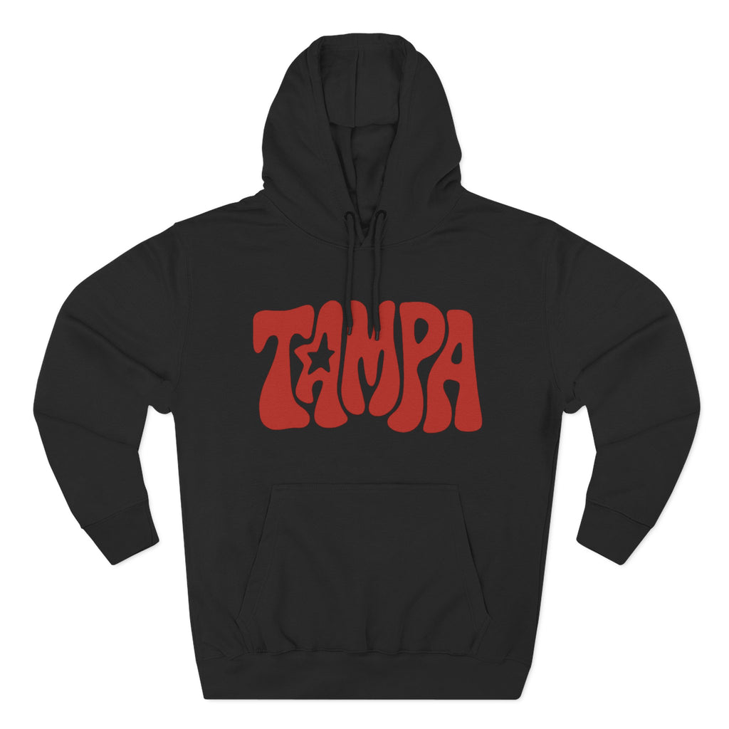 Tampa Retro Hoodie — Vintage Groovy State Map Graphic