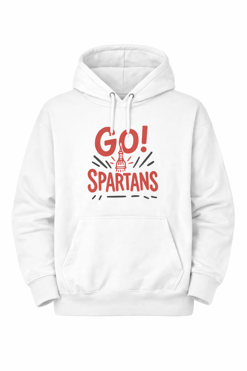 Spartans 'Go! Spartans' Hoodie — School Spirit Athletic Pullover