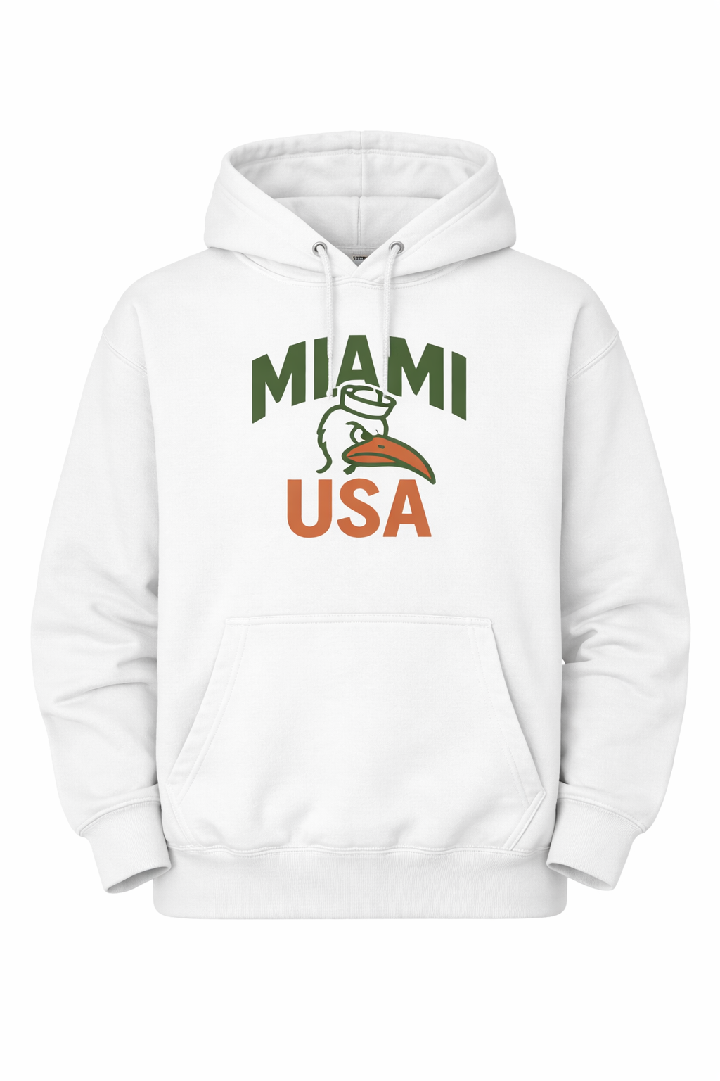 Miami USA Hoodie — Retro City Skyline Fleece Pullover