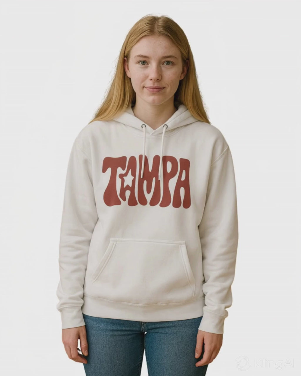 Tampa Retro Hoodie — Vintage Groovy State Map Graphic