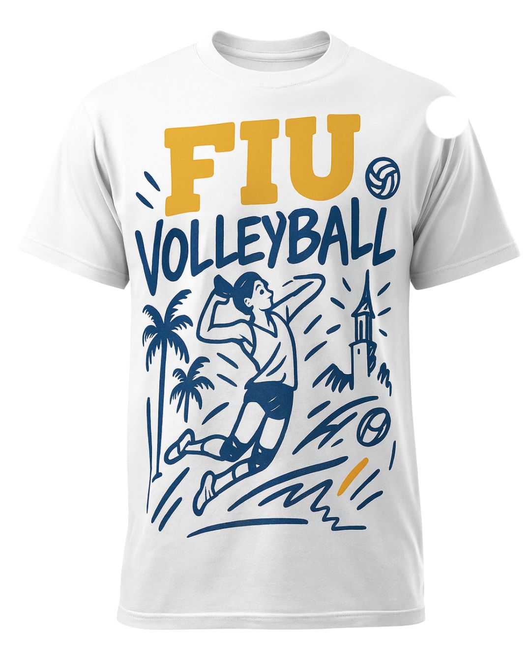 T-Shirt — "FIU Voleyball " Spirit Tee